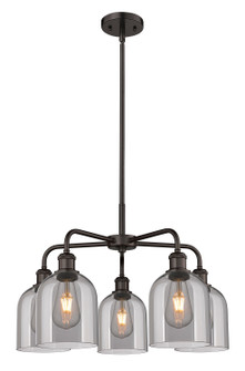 Ballston Five Light Chandelier in Matte Black (405|516-5CR-BK-G558-6CL)