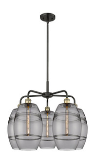 Ballston Five Light Chandelier in Black Antique Brass (405|516-5CR-BAB-G557-8SM)