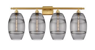 Ballston Four Light Bath Vanity in Satin Gold (405|516-4W-SG-G557-8SM)