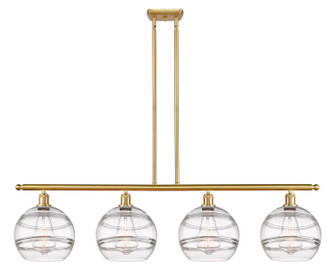 Ballston Four Light Island Pendant in Satin Gold (405|516-4I-SG-G556-10CL)