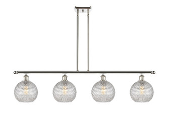 Ballston Four Light Island Pendant in Polished Nickel (405|516-4I-PN-G122C-8CL)