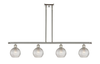 Ballston Four Light Island Pendant in Polished Nickel (405|516-4I-PN-G122C-6CL)