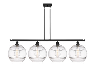 Ballston Four Light Island Pendant in Matte Black (405|516-4I-BK-G556-12CL)