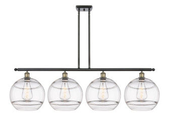 Ballston Four Light Island Pendant in Black Antique Brass (405|516-4I-BAB-G556-12CL)