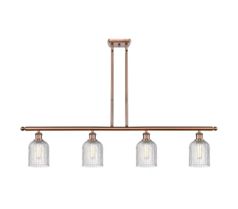 Ballston Four Light Island Pendant in Antique Copper (405|516-4I-AC-G559-5CL)