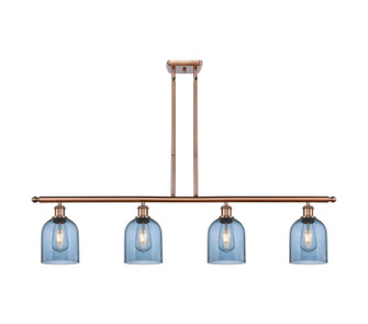 Ballston Four Light Island Pendant in Antique Copper (405|516-4I-AC-G558-6BL)