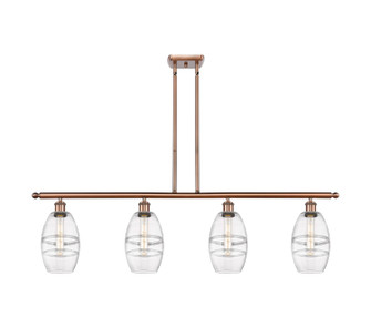 Ballston Four Light Island Pendant in Antique Copper (405|516-4I-AC-G557-6CL)