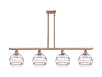 Ballston Four Light Island Pendant in Antique Copper (405|516-4I-AC-G556-8CL)