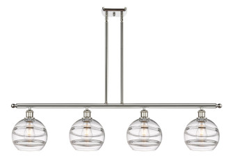 Ballston Four Light Island Pendant in Antique Brass (405|516-4I-AB-G556-8CL)