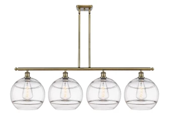 Ballston Four Light Island Pendant in Antique Brass (405|516-4I-AB-G556-12CL)