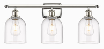 Ballston Three Light Bath Vanity in Polished Nickel (405|516-3W-PN-G558-6CL)