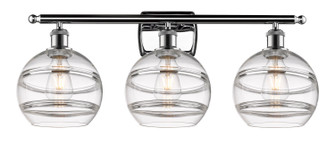 Ballston Three Light Bath Vanity in Polished Chrome (405|516-3W-PC-G556-8CL)
