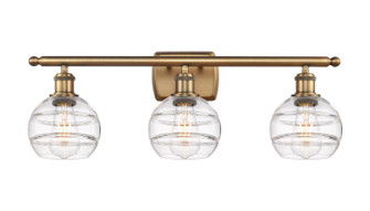 Ballston Three Light Bath Vanity in Brushed Brass (405|516-3W-BB-G556-6CL)
