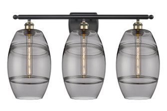 Ballston Three Light Bath Vanity in Black Antique Brass (405|516-3W-BAB-G557-8SM)