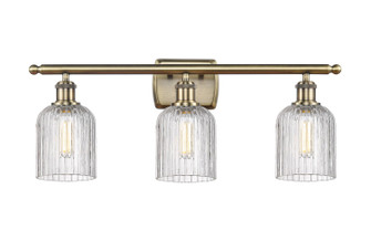 Ballston Three Light Bath Vanity in Antique Brass (405|516-3W-AB-G559-5CL)