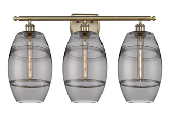 Ballston Three Light Bath Vanity in Antique Brass (405|516-3W-AB-G557-8SM)