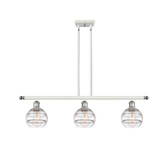 Ballston LED Island Pendant in White Polished Chrome (405|516-3I-WPC-G556-6CL)