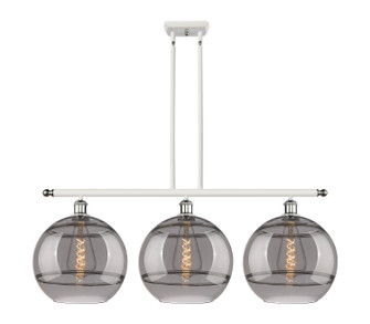 Ballston Three Light Island Pendant in White Polished Chrome (405|516-3I-WPC-G556-12SM)