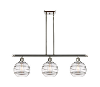 Ballston Three Light Island Pendant in Polished Nickel (405|516-3I-PN-G556-8CL)
