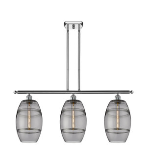 Ballston Three Light Island Pendant in Polished Chrome (405|516-3I-PC-G557-8SM)