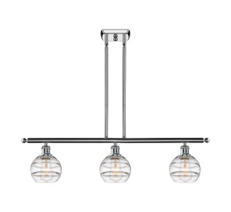 Ballston Three Light Island Pendant in Polished Chrome (405|516-3I-PC-G556-6CL)