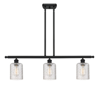 Ballston Three Light Island Pendant in Matte Black (405|516-3I-BK-G112C-5CL)