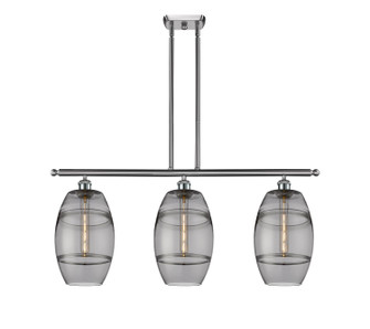 Ballston Three Light Island Pendant in Brushed Brass (405|516-3I-BB-G557-8SM)