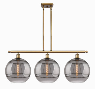 Ballston Three Light Island Pendant in Brushed Brass (405|516-3I-BB-G556-12SM)