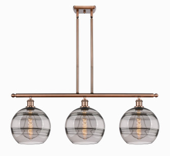 Ballston Three Light Island Pendant in Antique Copper (405|516-3I-AC-G556-10SM)