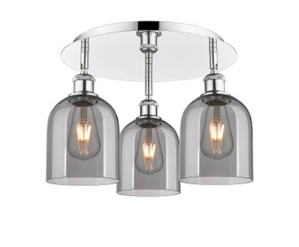 Ballston Three Light Semi-Flush Mount in Polished Chrome (405|516-3C-PC-G558-6SM)