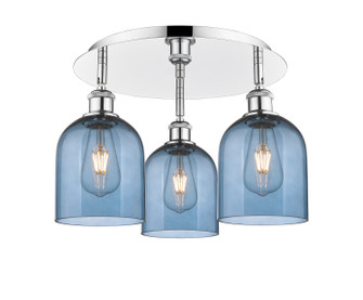 Ballston Three Light Semi-Flush Mount in Polished Chrome (405|516-3C-PC-G558-6BL)