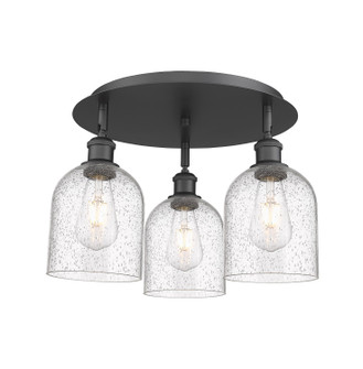 Ballston Three Light Semi-Flush Mount in Matte Black (405|516-3C-BK-G558-6SDY)