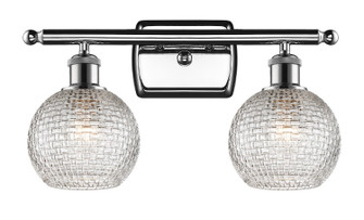 Ballston Two Light Bath Vanity in Polished Chrome (405|516-2W-PC-G122C-6CL)