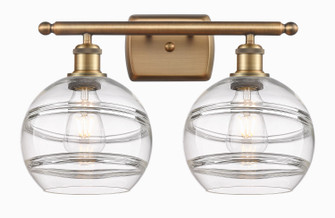 Ballston Two Light Bath Vanity in Brushed Brass (405|516-2W-BB-G556-8CL)