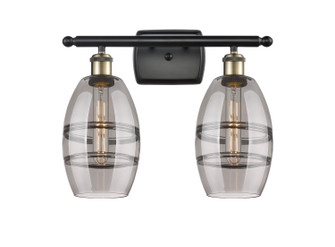 Ballston Two Light Bath Vanity in Black Antique Brass (405|516-2W-BAB-G557-6SM)