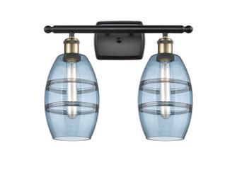 Ballston Two Light Bath Vanity in Black Antique Brass (405|516-2W-BAB-G557-6BL)