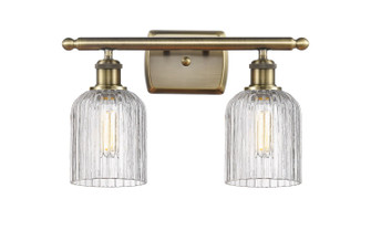 Ballston Two Light Bath Vanity in Antique Brass (405|516-2W-AB-G559-5CL)