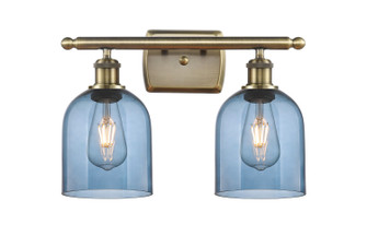 Ballston Two Light Bath Vanity in Antique Brass (405|516-2W-AB-G558-6BL)