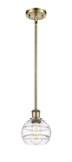 Ballston One Light Mini Pendant in Antique Brass (405|516-1S-AB-G556-6CL)