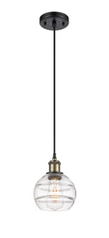 Ballston LED Pendant in Black Antique Brass (405|516-1P-BAB-G556-6CL)