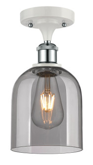 Ballston One Light Semi-Flush Mount in White Polished Chrome (405|516-1C-WPC-G558-6SM)