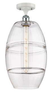 Ballston One Light Semi-Flush Mount in White Polished Chrome (405|516-1C-WPC-G557-10CL)