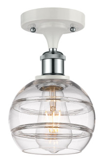 Ballston LED Semi-Flush Mount in White Polished Chrome (405|516-1C-WPC-G556-6CL)