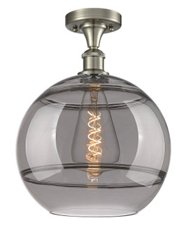 Ballston One Light Semi-Flush Mount in Brushed Satin Nickel (405|516-1C-SN-G556-12SM)