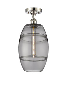 Ballston One Light Semi-Flush Mount in Polished Nickel (405|516-1C-PN-G557-8SM)