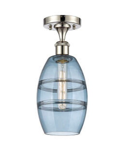 Ballston LED Semi-Flush Mount in Polished Nickel (405|516-1C-PN-G557-6BL)