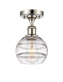 Ballston LED Semi-Flush Mount in Polished Nickel (405|516-1C-PN-G556-6CL)