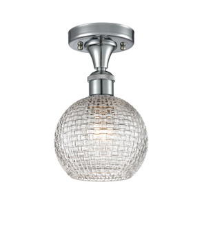 Ballston One Light Semi-Flush Mount in Polished Chrome (405|516-1C-PC-G122C-6CL)