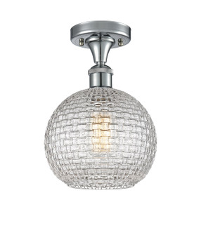 Ballston One Light Semi-Flush Mount in Polished Chrome (405|516-1C-PC-G122C-8CL)