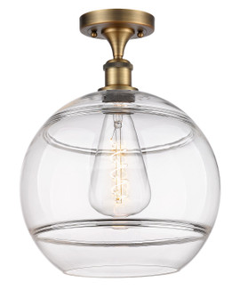 Ballston One Light Semi-Flush Mount in Brushed Brass (405|516-1C-BB-G556-12CL)
